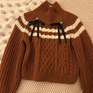 Anthropologie Maeve Cableknit Sweater (MP)